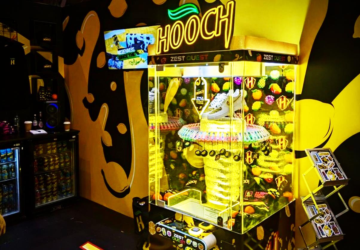 Hooch Zest Quest Vending Machine